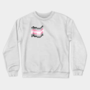 Demigirl Pixel Pride Flag Crewneck Sweatshirt